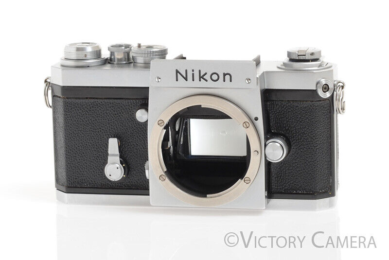 Rare 1960/61 64xxx Early Nikon F Chrome 35mm SLR Body -Needs CLA- [EXC] - Victory Camera
