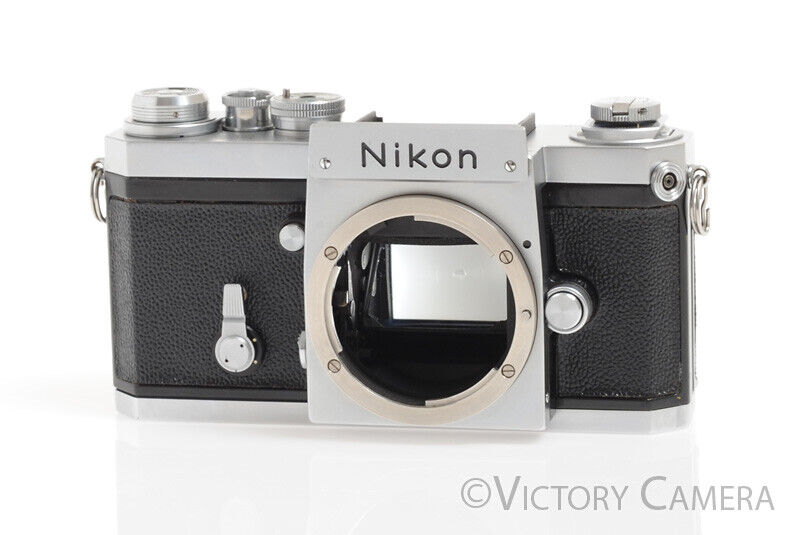 Rare 1960/61 64xxx Early Nikon F Chrome 35mm SLR Body -Needs CLA- - Victory Camera