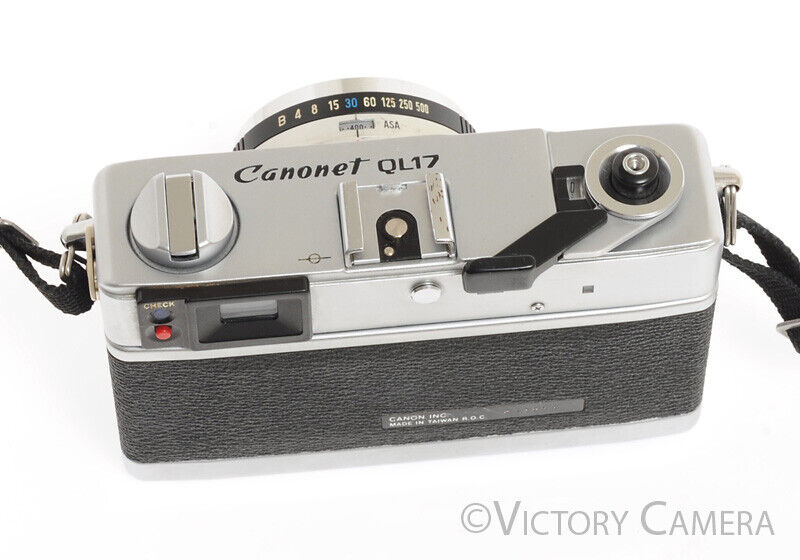 Canonet QL17 QL-17 GIII Chrome 35mm Rangefinder Camera -Clean, New Seals- - Victory Camera