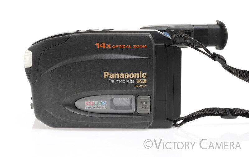 Panasonic PV-A207D VHS-C Camcorder w/ 14x Optical Zoom -Tested &amp; Working-