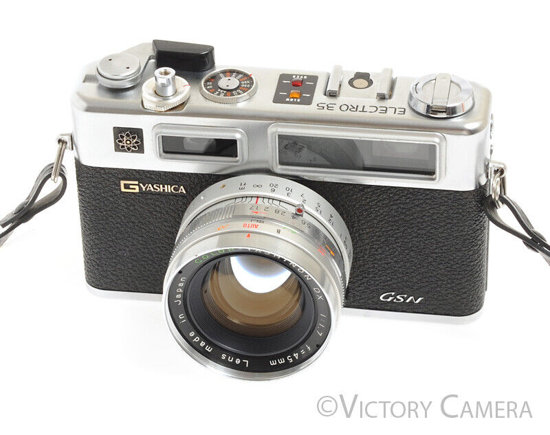 Yashica Electro 35 GSN 35mm Rangefinder Camera w/ 45mm f1.7 Lens -New Seals-