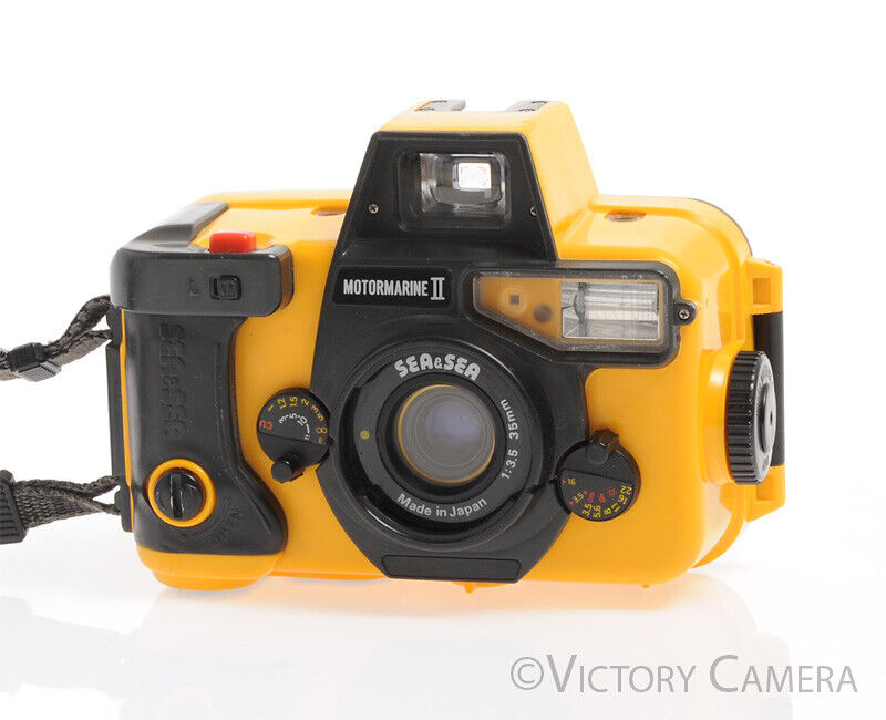 Sea & Sea Motor Marine II Underwater 35mm Camera w/ 35mm f3.5 Lens + Accessories - Victory Camera