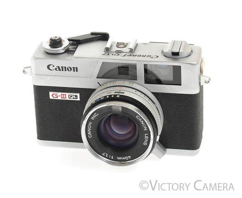 Canonet QL17 QL-17 GIII Rangefinder Camera -Clean, New Seals-