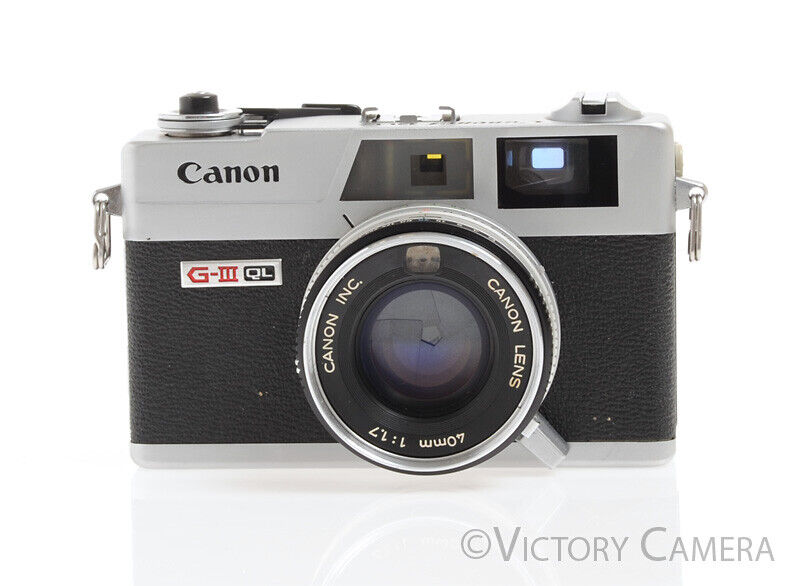 Canonet QL17 QL-17 GIII Rangefinder Camera -Clean, New Seals- - Victory Camera
