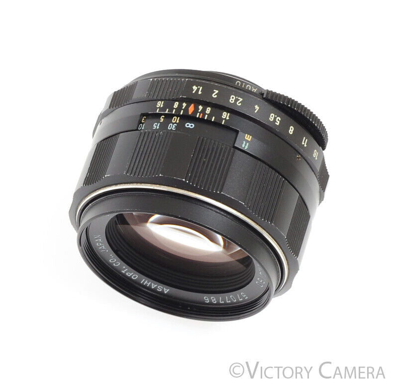 Pentax Super-Takumar 50mm F1.4 M42 Screw Mount Thorium Glass Lens -No Yellow- - Victory Camera