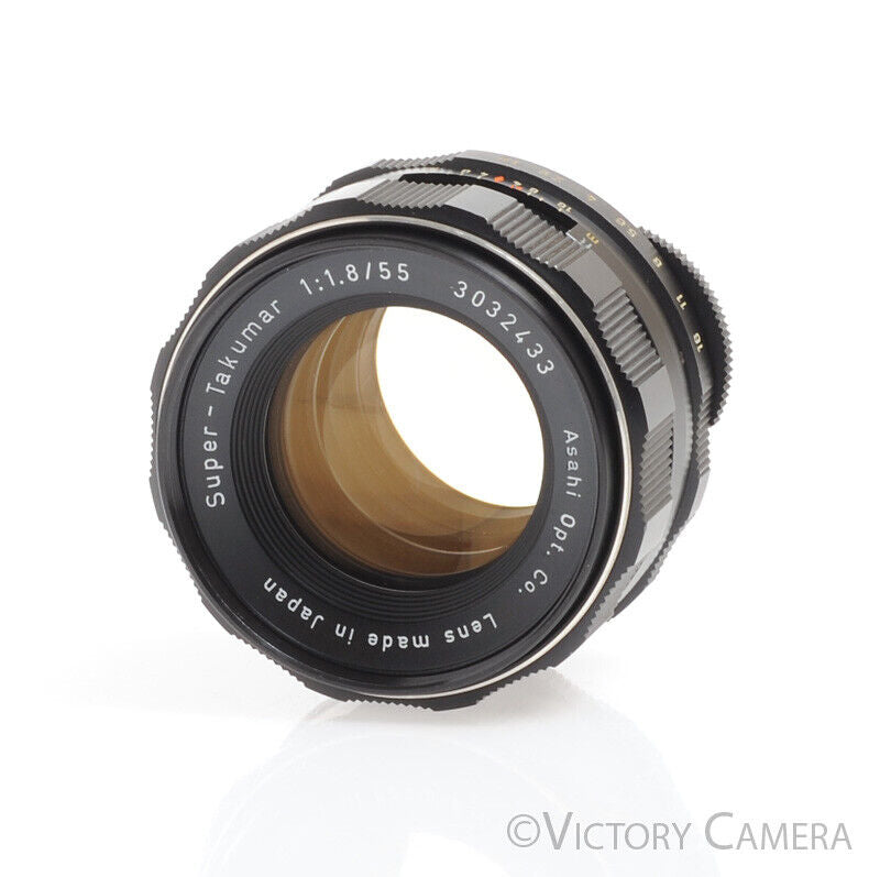 Pentax Super Takumar 55mm F1.8 M42 37101 Screw Mount Prime Lens -Clean- - Victory Camera