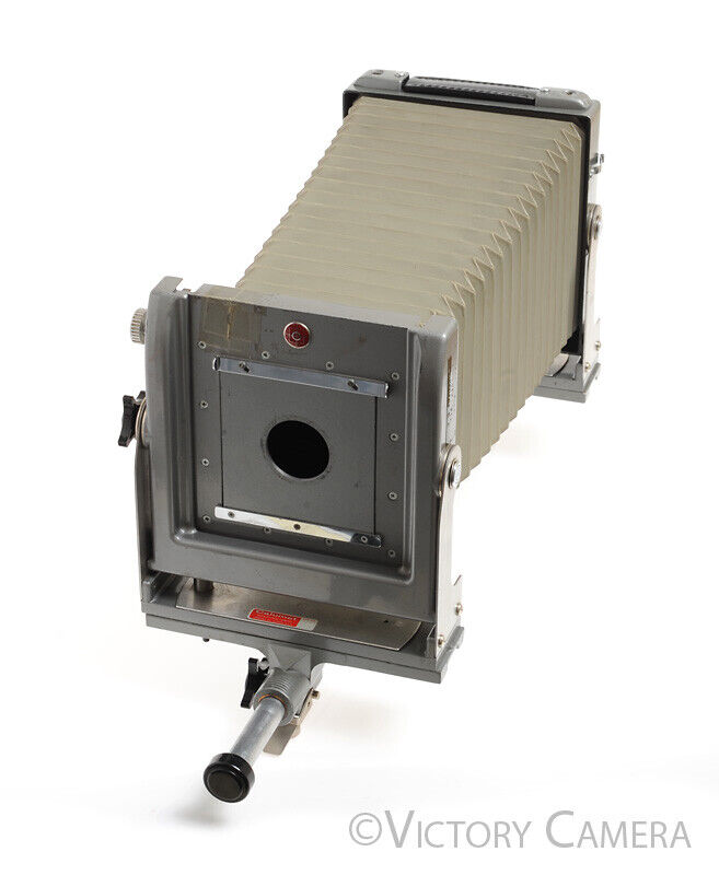 Calumet Chrome 4x5 Monorail Camera w/ Revolving Back &amp; Long Rail -Nice in Case- [Good] - Victory Camera