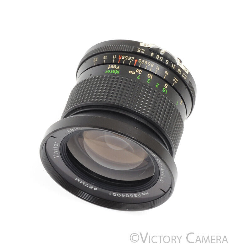 Vivitar 28mm F2.5 Auto Wide-Angle Prime Lens for Nikon AI -Clean- - Victory Camera