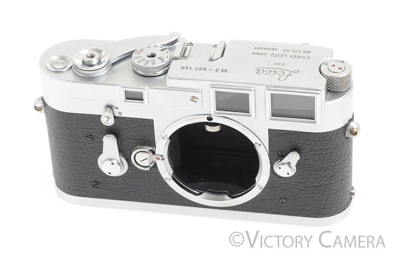 Leica M3 SS (Single Stroke) Chrome 35mm Rangefinder Camera Body -Nice- - Victory Camera