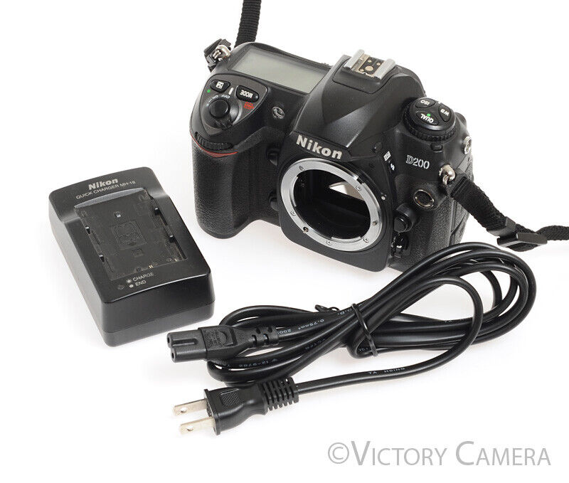 Nikon D200 Digital SLR Camera Body w/ Charger - Victory Camera