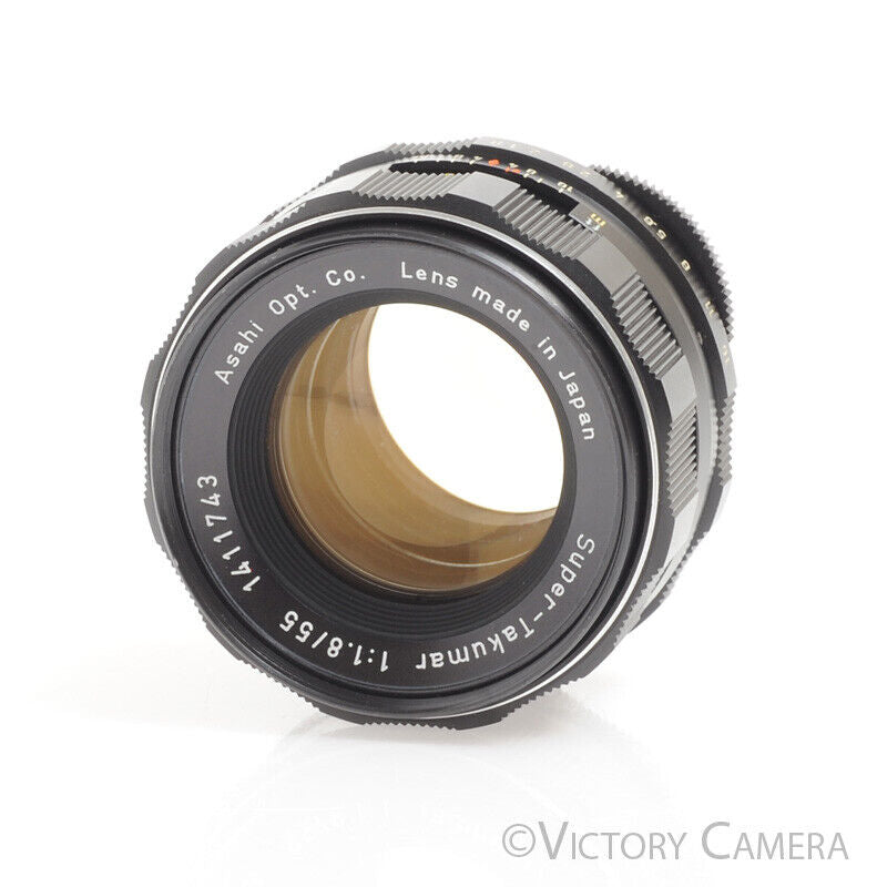 Pentax Super Takumar 55mm F1.8 M42 37101 Screw Mount Prime Lens -Clean- - Victory Camera