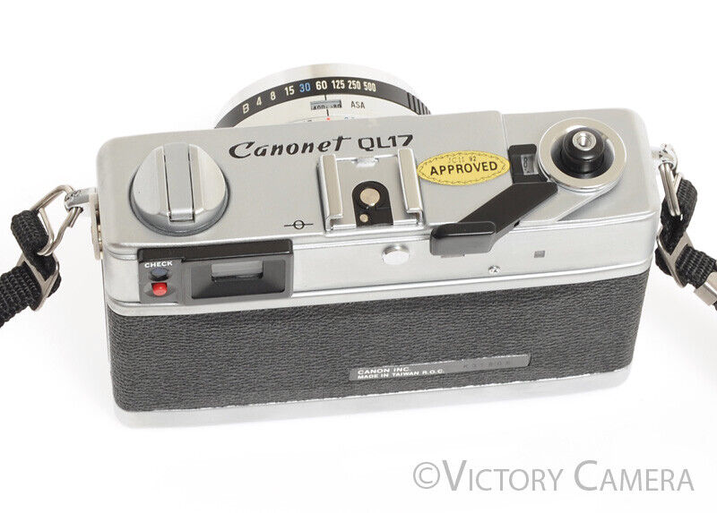 Canonet QL17 QL-17 GIII Rangefinder Camera w/ 40mm f1.7 Lens -Clean, N