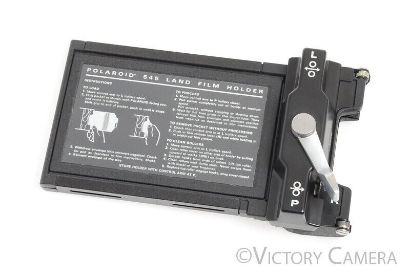 Polaroid 545 4x5 Land Film Holder Back -Clean in Box- - Victory Camera