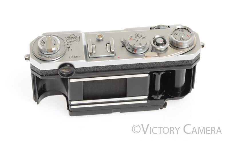 Nikon S2 Chrome 35mm Rangefinder Camera Body (only) -As is, Parts/Repair- - Victory Camera