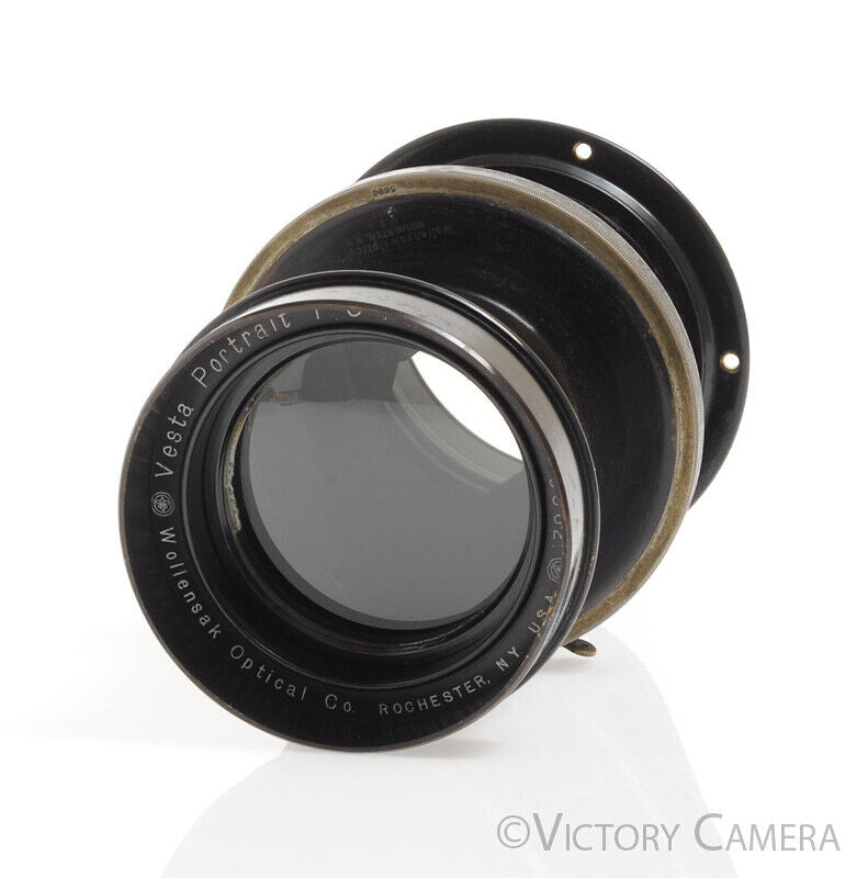 Wollensak Vesta 11.5&quot; f5 Portrait Petzval Type Uncoated Lens -Clean Glass, Read- - Victory Camera