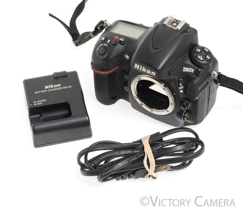 Nikon D800E 36.3MP Full Frame Digital SLR Camera Body -Low Shutter Cou