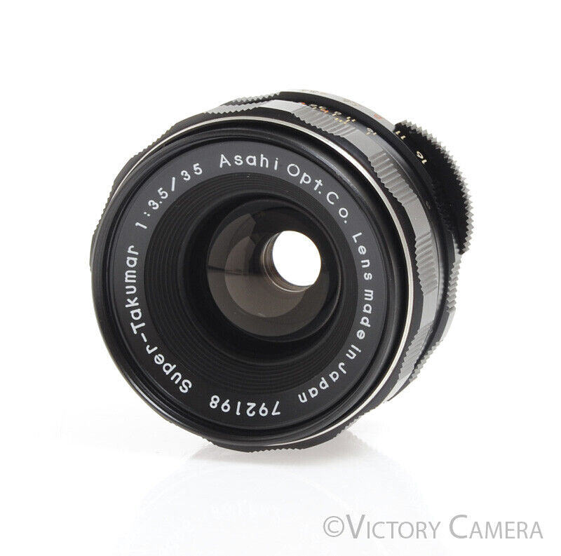 Pentax Super-Takumar 35mm F3.5 M42 Screw Mount Wide Angle Lens -Clean- - Victory Camera
