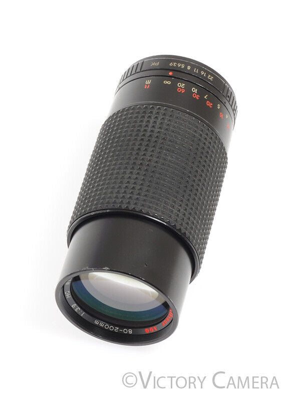 Albinar ADG 80-200mm F3.9 MC Macro Telephoto Zoom Lens for Pentax K Mount - Victory Camera