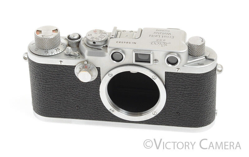 Leica IIIF Camera Color Dial Body -Clean and Working- - Victory Camera