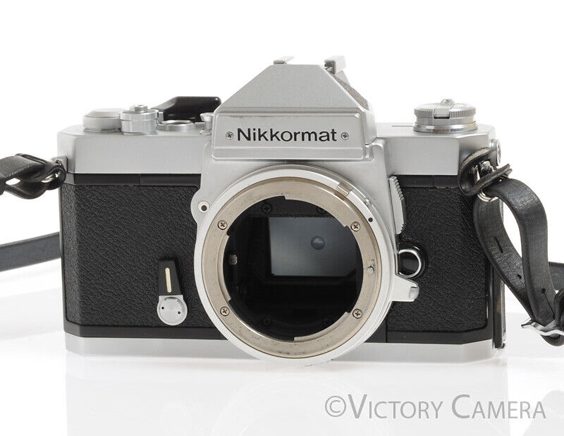 Nikon Nikkormat FT-3 FT3 Chrome 35mm Camera -Bad Meter, Otherwise Good- - Victory Camera