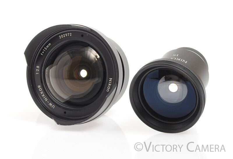 Nikon UW-Nikkor 15mm f2.8 Underwater Wide Angle Lens w/ DF-11 Finder -