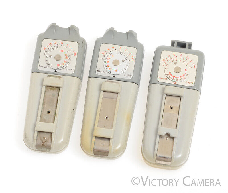 3x Zeiss Ikon Ikoblitz 5 Foldable Flash Units -Cool- [EXC-] - Victory Camera