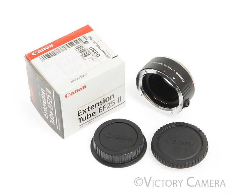 Canon EF25 II EF 25 25mm Extension Tube for EOS Camera Lens -Clean in Box- - Victory Camera