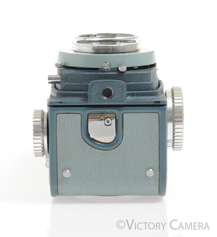 Rare Minolta Miniflex Blue 4x4 TLR Camera w/ Rokkor 60mm f3.5 -Clean in Case- - Victory Camera