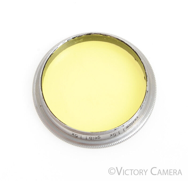Steinheil Munchen 36mm Gelb Yellow 1.5x Filter for Black and White - Victory Camera
