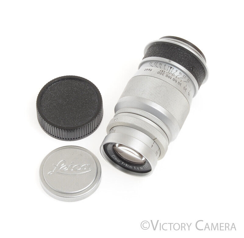 Leitz Leica Elmar 9cm F4 Chrome LTM Lens -Slight Marks-