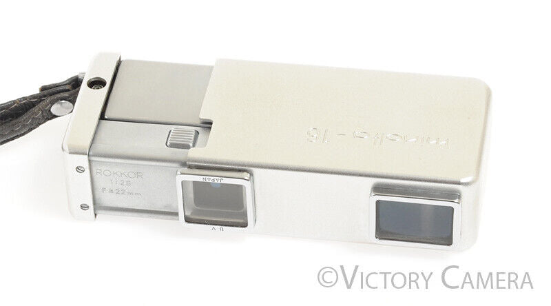 Minolta 16 Subminiature Spy Camera -Clean w/ Case- [EXC]