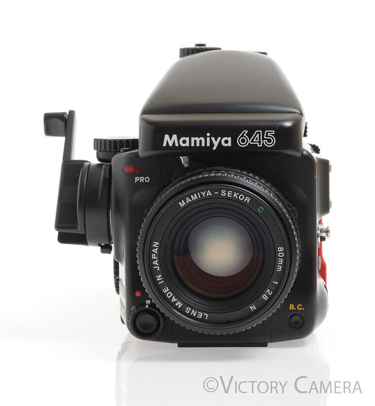 Mamiya 645 Pro Camera AE Metered Prism FE401 w/ 80mm f2.8 N Lens - Victory Camera