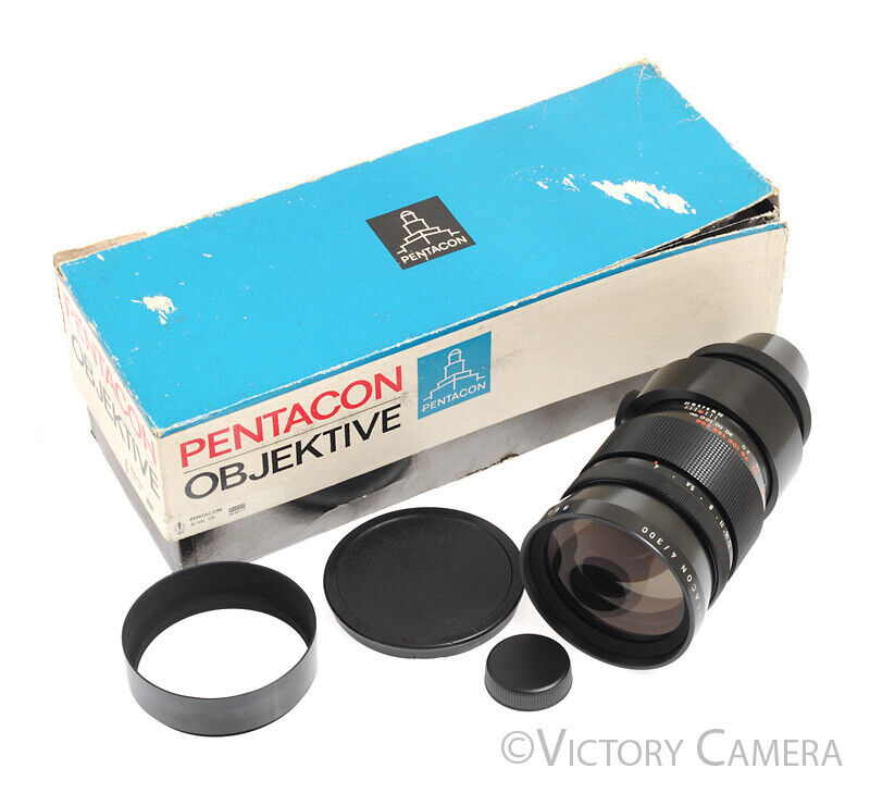 Pentacon Objektive 300mm F4 Telephoto Prime Lens for M42 Mount -Clean-