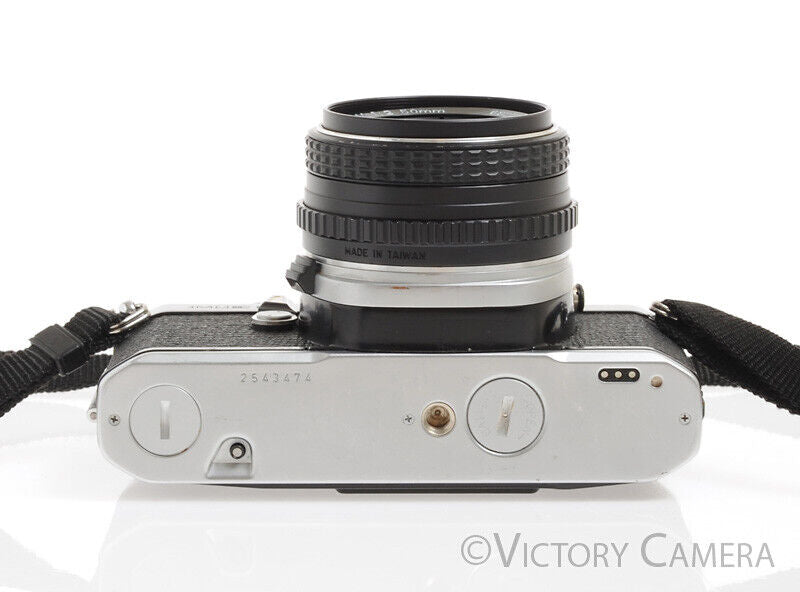 Pentax ME Super Chrome 35mm SLR Camera w/ 50mm f2 Prime Lens -New Seals-