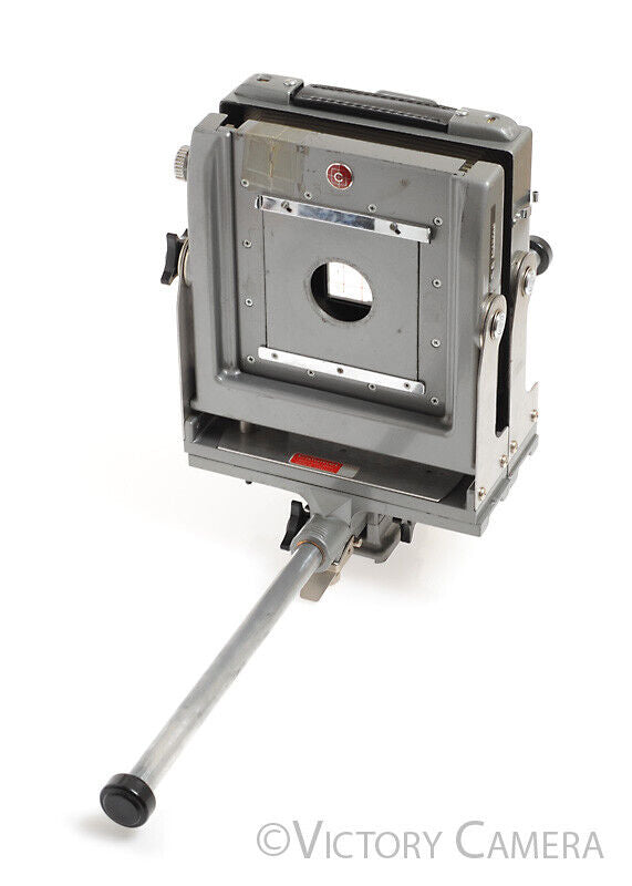 Calumet Chrome 4x5 Monorail Camera w/ Revolving Back &amp; Long Rail -Nice in Case- [Good] - Victory Camera