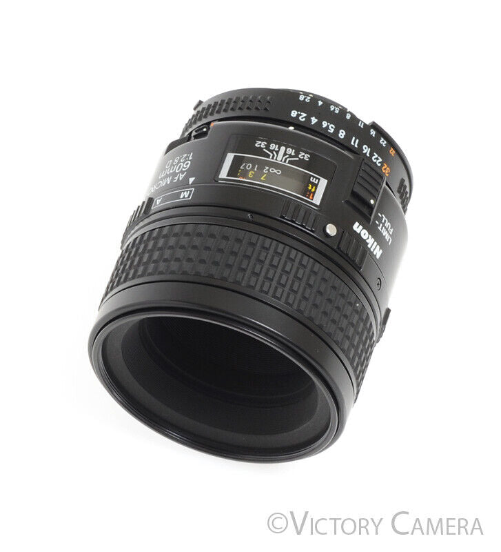 Nikon Micro-Nikkor 60mm F2.8 D Autofocus 1:1 Macro Lens -Clean- - Victory Camera