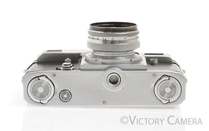 Kiev 2A Chrome Rangefinder (Contax IIa Copy) w/ 5cm f2 Lens -Cool-