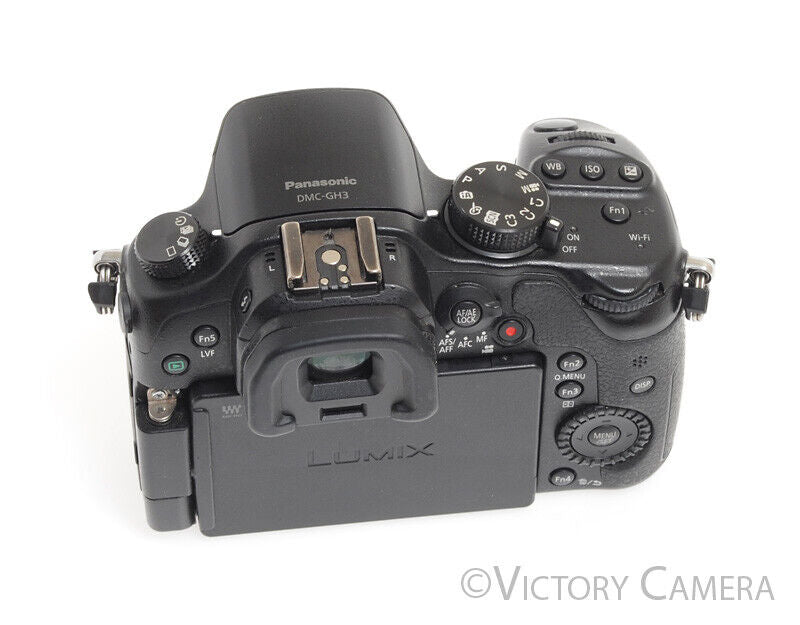 Panasonic Lumix DMC-GH3 Black 16.1MP M43 m4/3 Digital Camera Body -Read- [EXC-] - Victory Camera