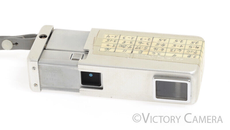 Minolta 16 Chrome Subminiature Spy Camera w/ 22mm f2.8 Rokkor Lens  [EXC] - Victory Camera