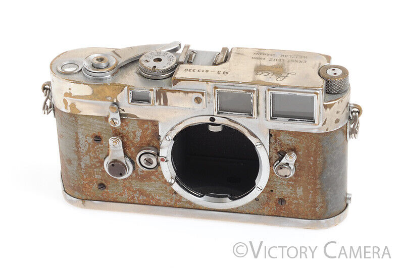 Leica M3 DS Double Stroke Distressed 35mm Film Camera Body -Cool- - Victory Camera
