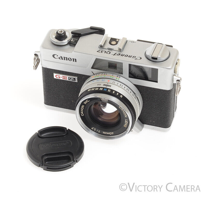 Canonet QL17 QL-17 GIII Rangefinder Camera -Clean, New Seals- - Victory Camera