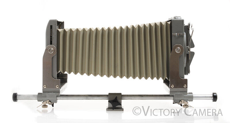 Calumet Chrome 4x5 Monorail Camera w/ Revolving Back &amp; Long Rail -Nice in Case- [Good] - Victory Camera
