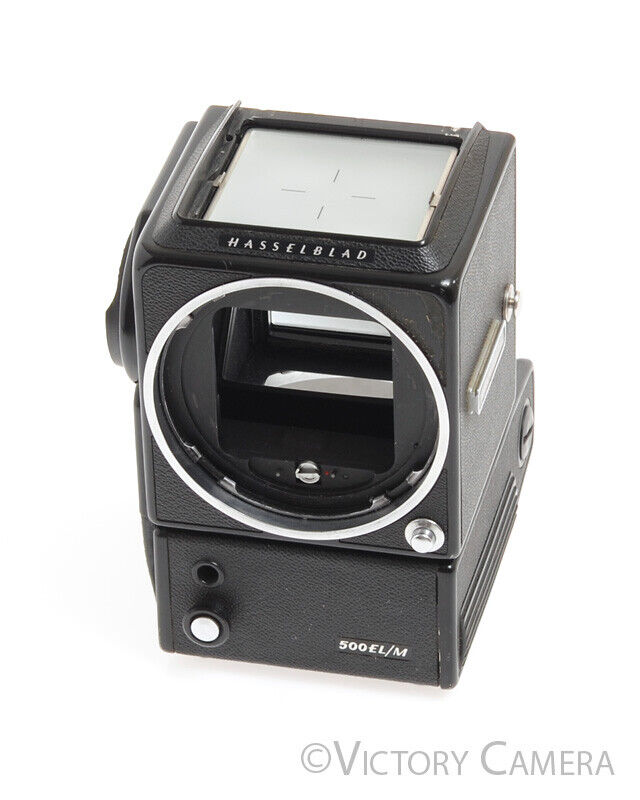 Hasselblad 500 EL/M Black 6x6 Medium Format Camera Body w/ Battery Adapter
