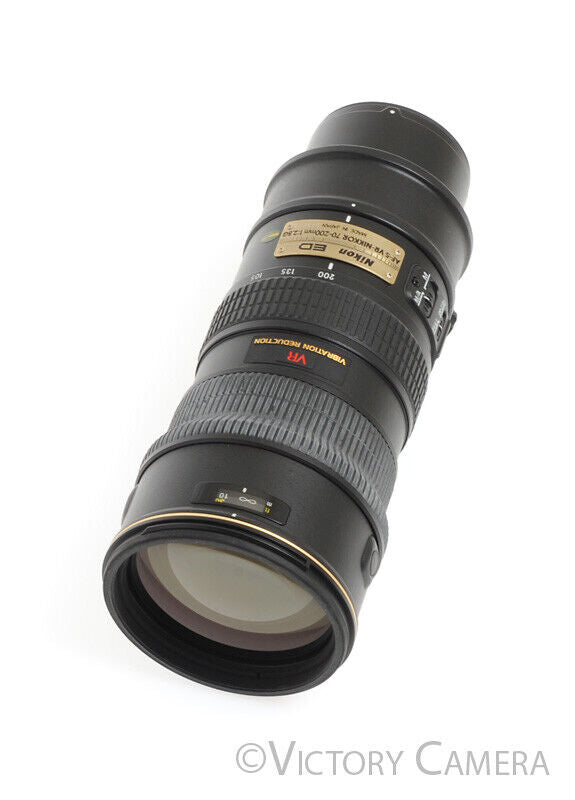Nikon AF-S Nikkor 70-200mm f2.8 G ED VR Telephoto Zoom Lens -Clean w/ Shade- [EXC+] - Victory Camera