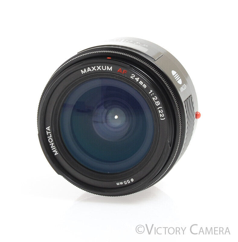Minolta Maxxum AF 24mm F2.8 Wide-Angle Prime Lens for Sony A / Minolta -Clean- - Victory Camera