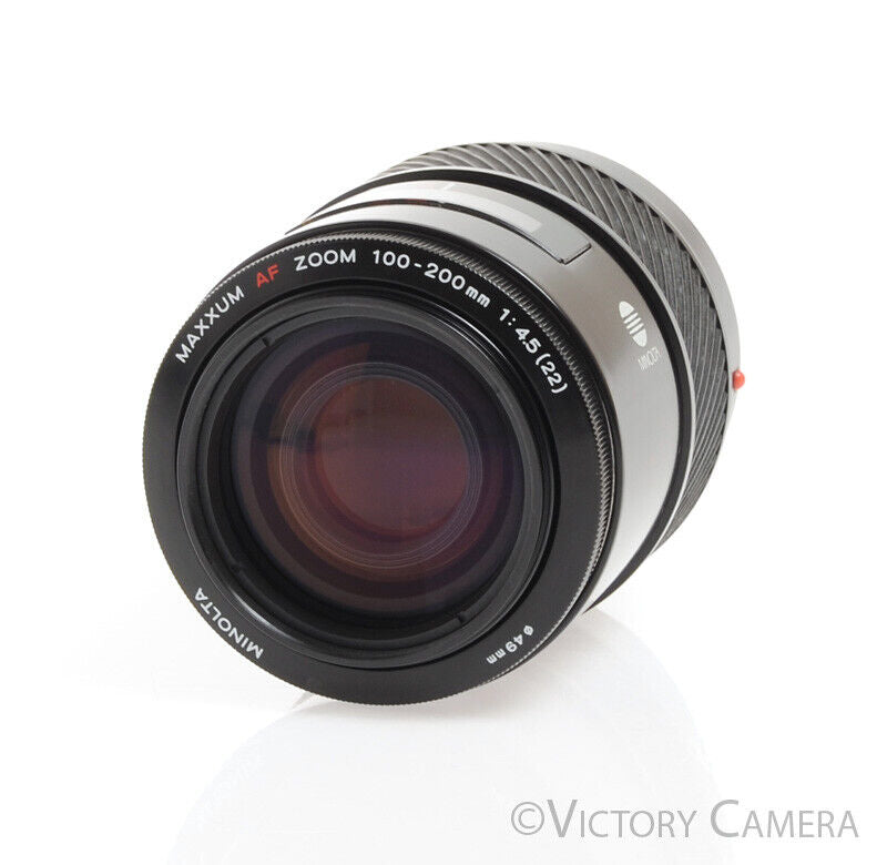 Minolta Maxxum (Sony A) AF 100-200mm f4.5 Tele Zoom Lens -Clean w/ Shade- [EXC+] - Victory Camera