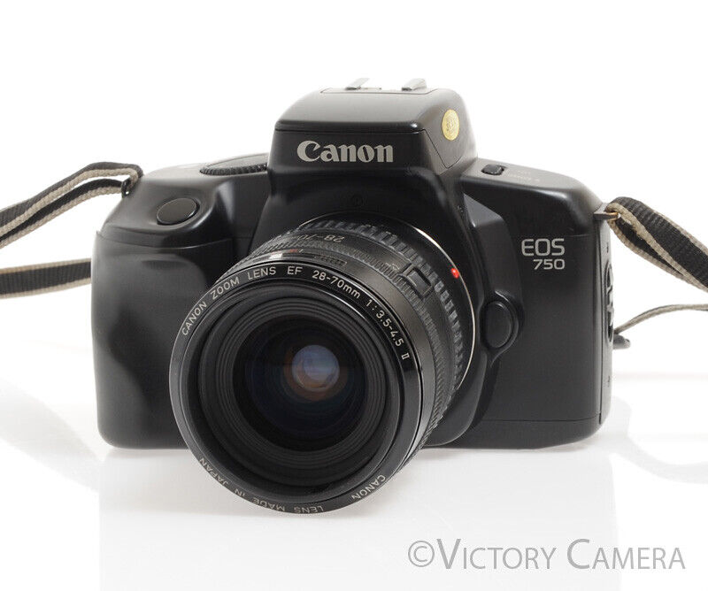 Canon EOS 750 35mm Autofocus FILM Camera w/ 28-80mm II Zoom Lens - Victory Camera