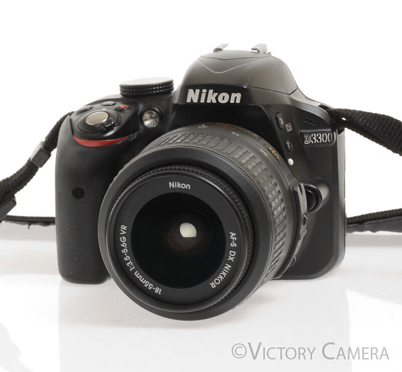 Nikon D3300 24MP Digital SLR Camera w/ 18-55mm Lens -~32,000 Shots- - Victory Camera