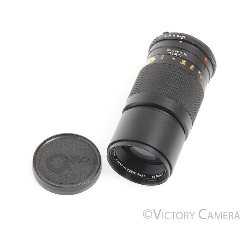 Minolta MD Celtic 200mm f4.5 MD Telephoto Lens -Clean-