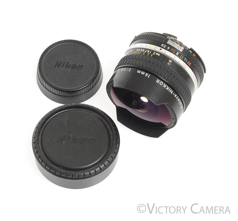 Nikon Nikkor 16mm f2.8 Fisheye AI-S Lens